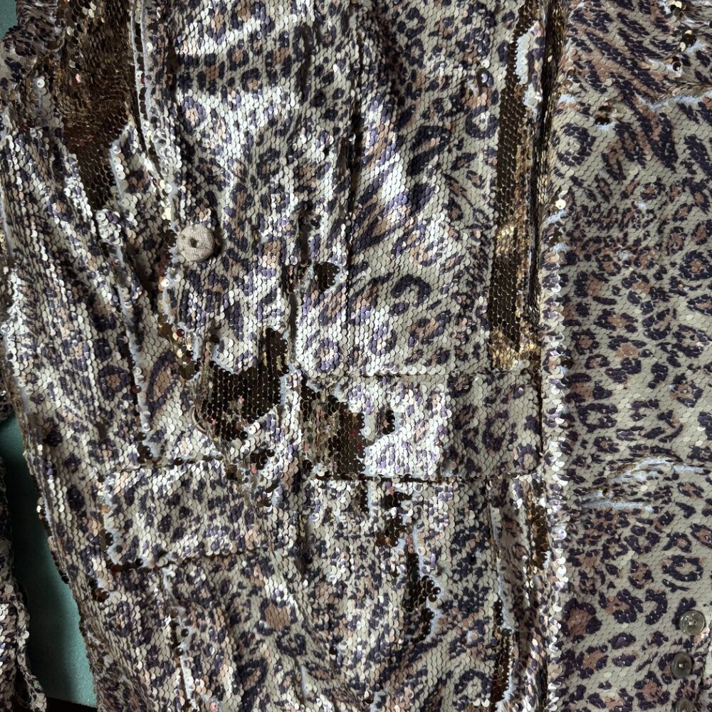 BEREK leopard/animal print Blazer - Picture 4 of 8
